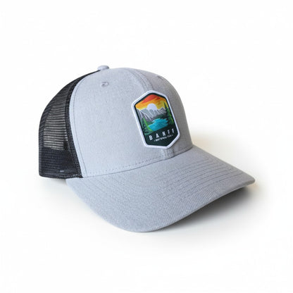 Banff National Park Embroidered Patch Snapback Trucker Hat