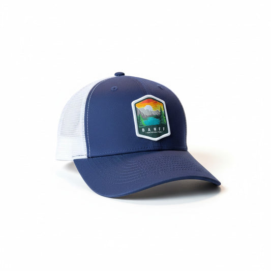 Banff National Park Embroidered Patch Snapback Trucker Hat
