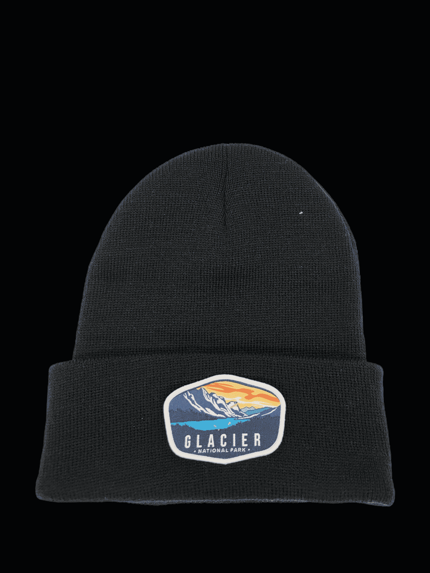 Glacier National Park Knit Beanie - Black image