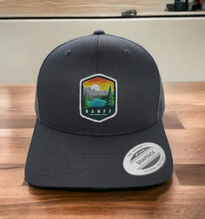 Banff National Park Hat with Patch - Snapback Style