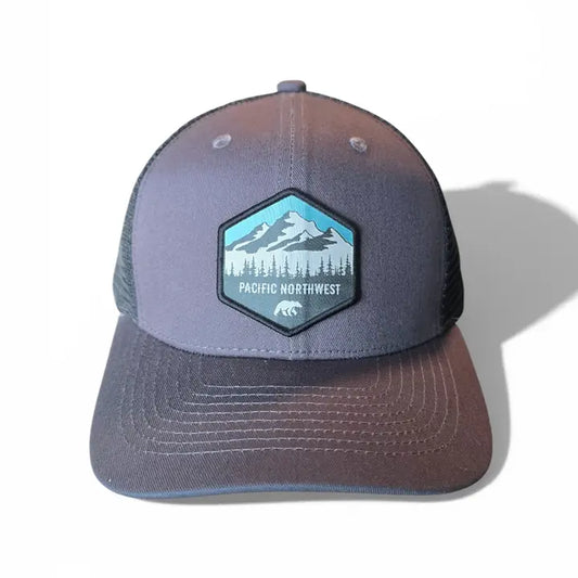 Pacific Northwest Trucker Hat Patch PNW Cap Hiking Camping Outdoor Apparel