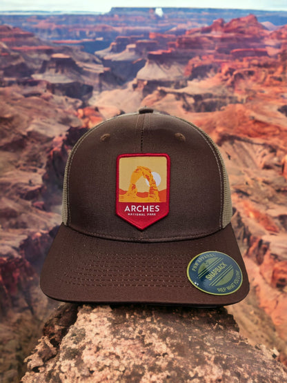 Outdoor Adventure Arches Park Snapback Hat for Enthusiasts image 2