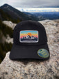 Vintage Mountains Trucker Hat with Retro Style Patch