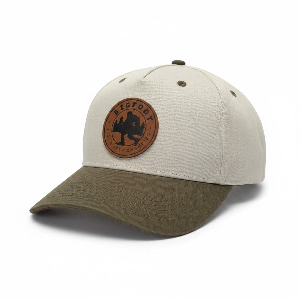 Bigfoot Hide & Seek Champion Two-Tone Leather Patch Hat