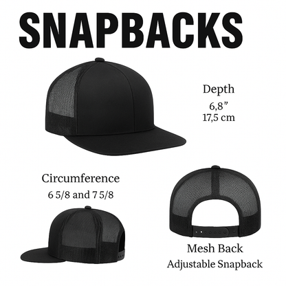 Hiking Bigfoot Trucker Hat | Sasquatch Backpacker Snapback Cap