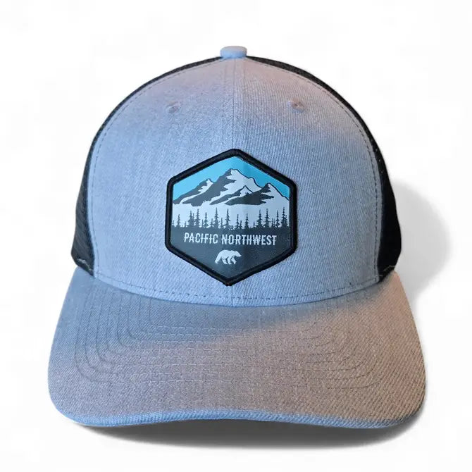 Pacific Northwest Trucker Hat Patch PNW Cap Hiking Camping Outdoor Apparel