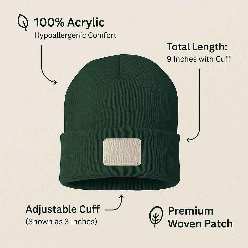 Appalachian Trail AT Hiking Beanie - Outdoor Adventure Gear for Hikers and Backpackers