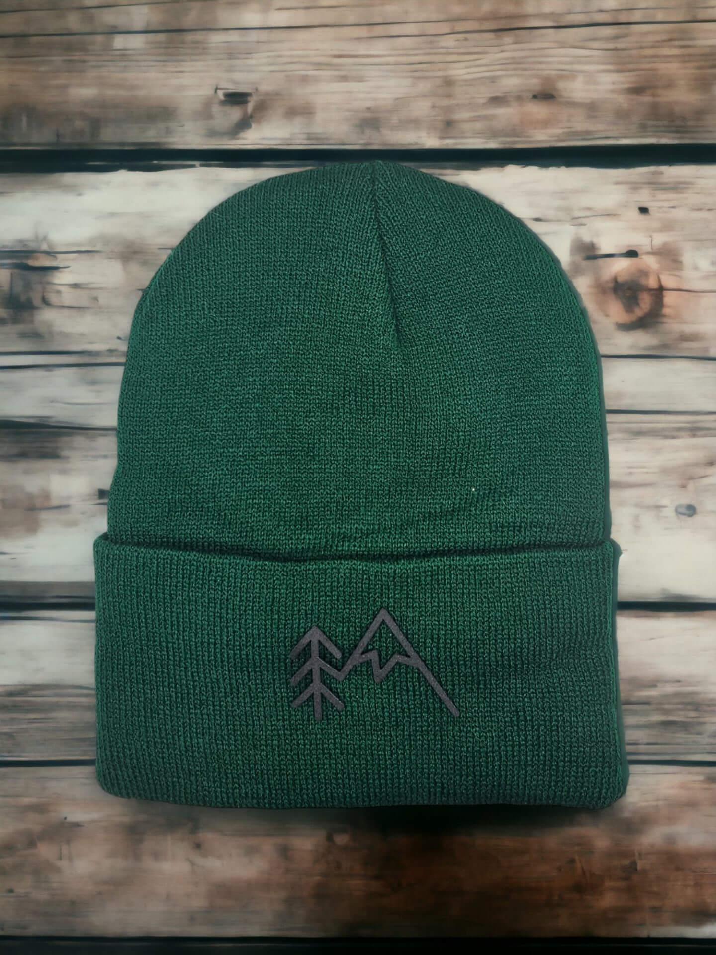 Mountain Beanie with Tree Mountain Patch image 2