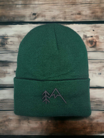 Mountain Beanie with Tree Mountain Patch image 2