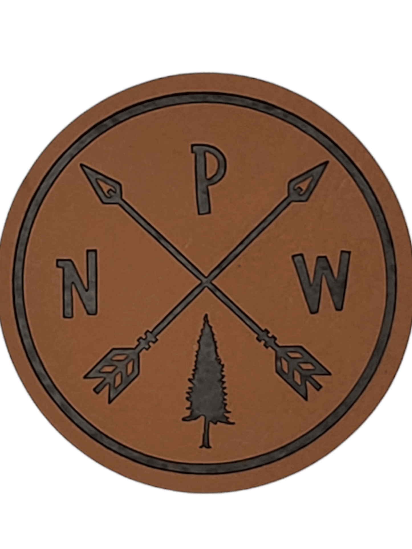 PNW Arrows Leather Patch image 0