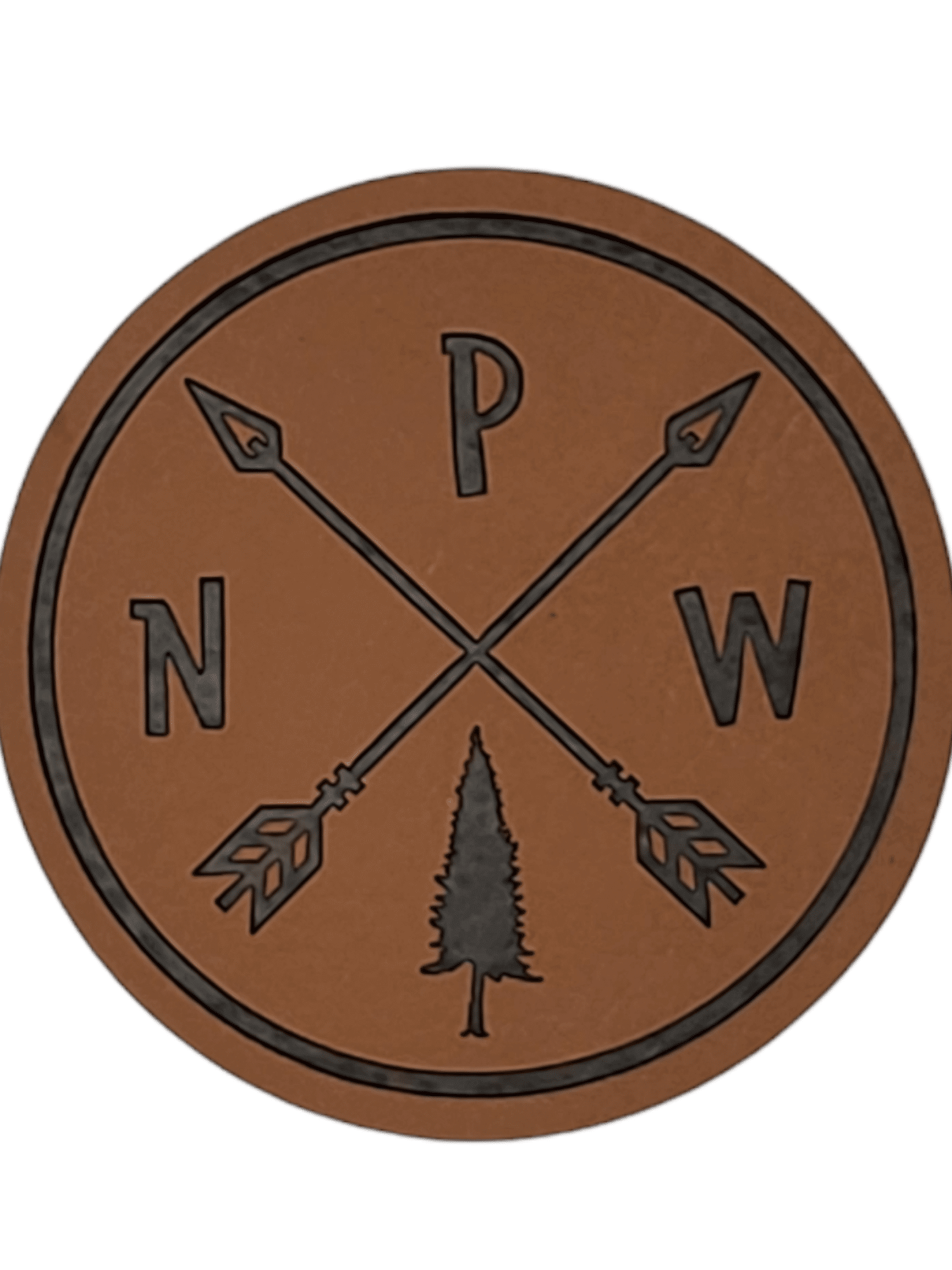 PNW Arrows Leather Patch image 0