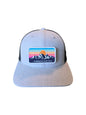 Mountains Trucker Hat with Vintage Style Patch image 0