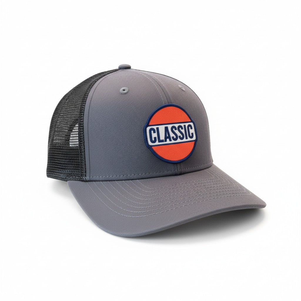 76 Vintage Retro Patch Trucker Hat - Classic Mesh Snapback