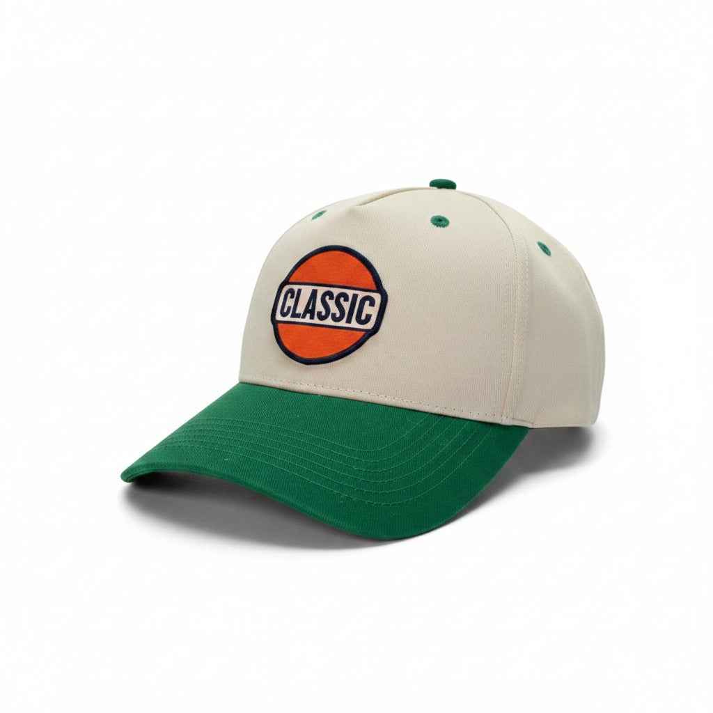 Classic Retro Two-Tone Circular Patch Hat