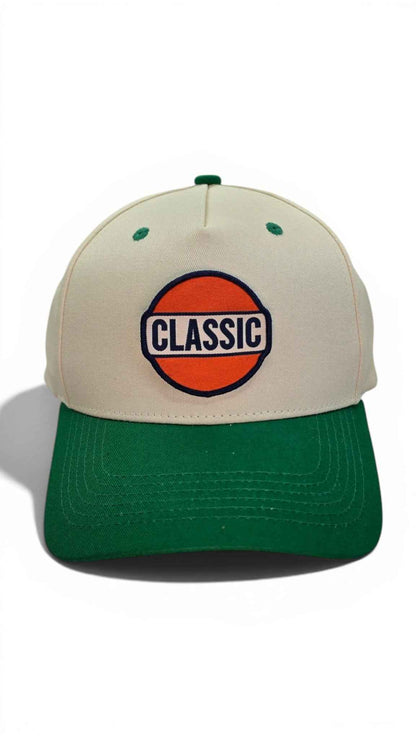 Classic Retro Two-Tone Circular Patch Hat