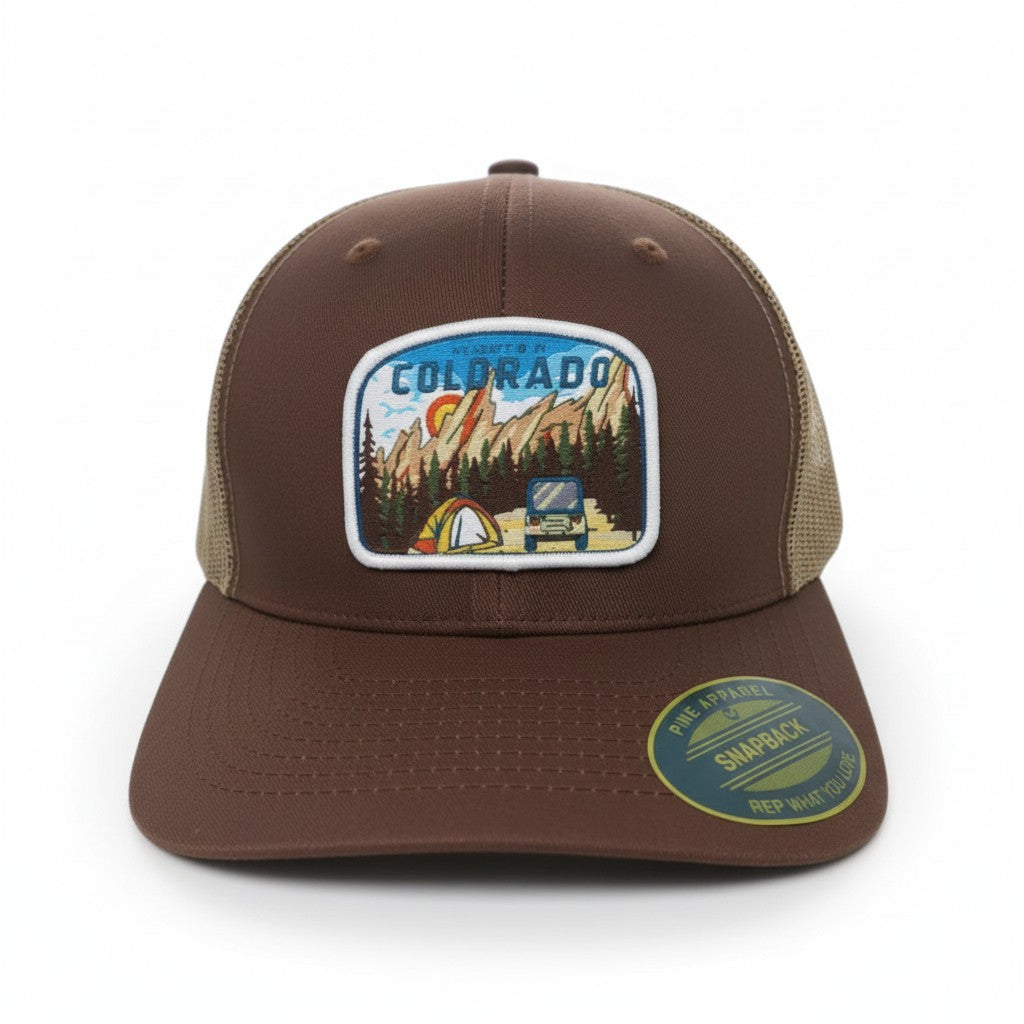 Colorado State Patch Trucker Hat - Men's Snapback Mesh Cap