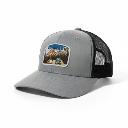 Colorado State Patch Trucker Hat - Men's Snapback Mesh Cap