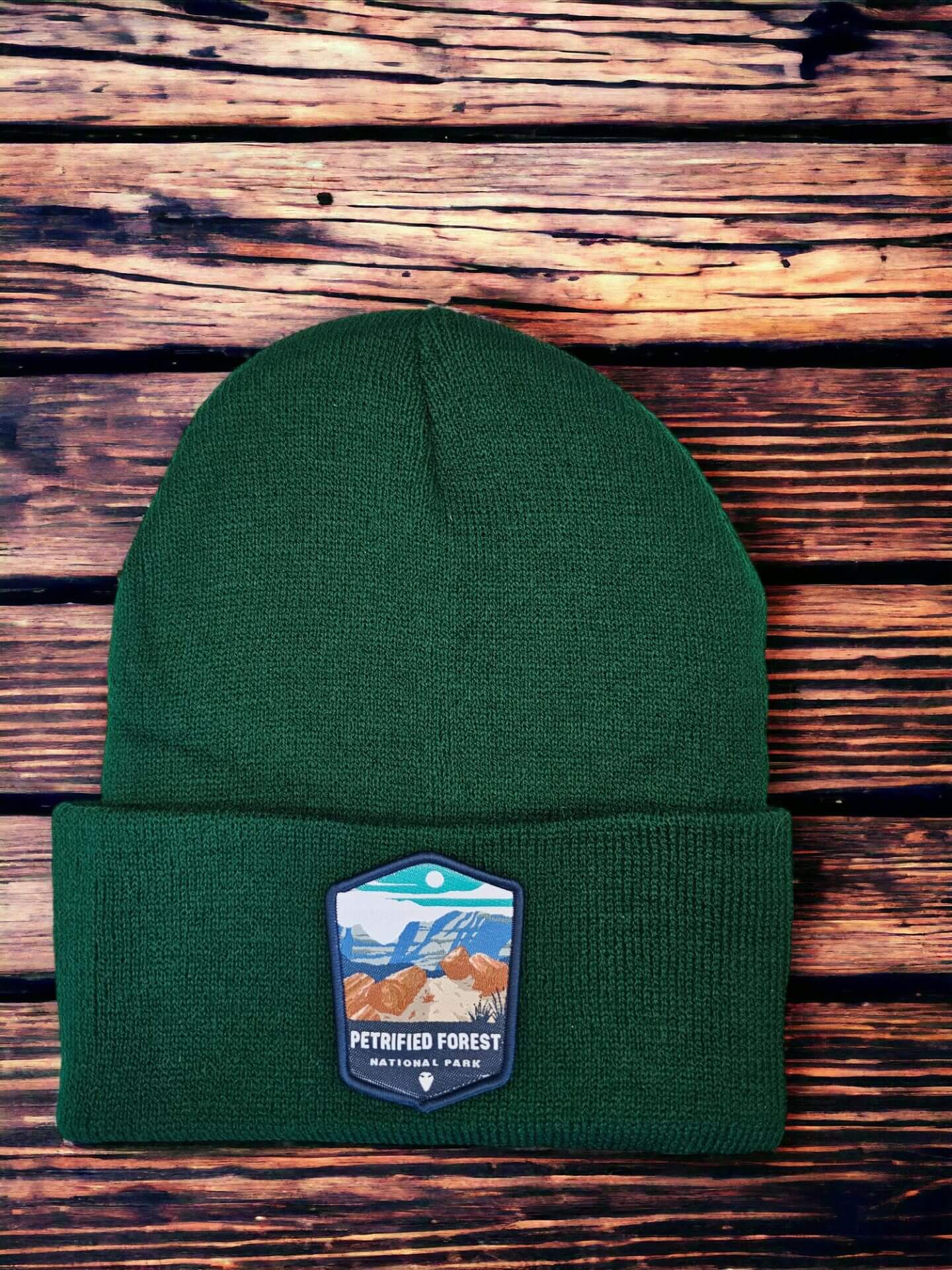 Petrified Forest Beanie with National Park Patch image 2
