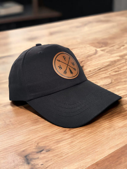 Pacific Northwest Dad Cap - Low Profile Baseball Hat with Embroidered Leather Patch