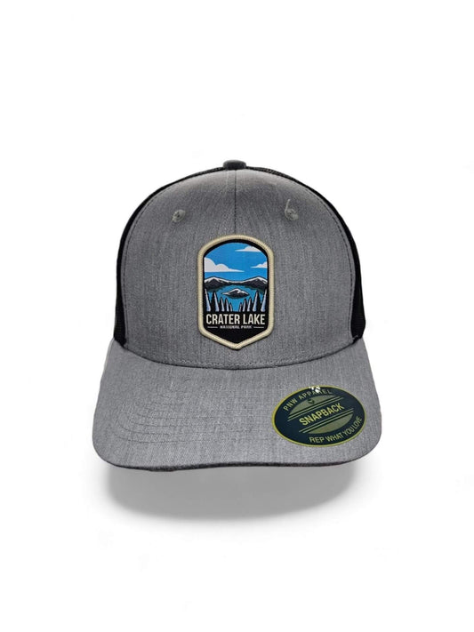 Crater Lake Snapback Hat for National Park Enthusiasts image 0