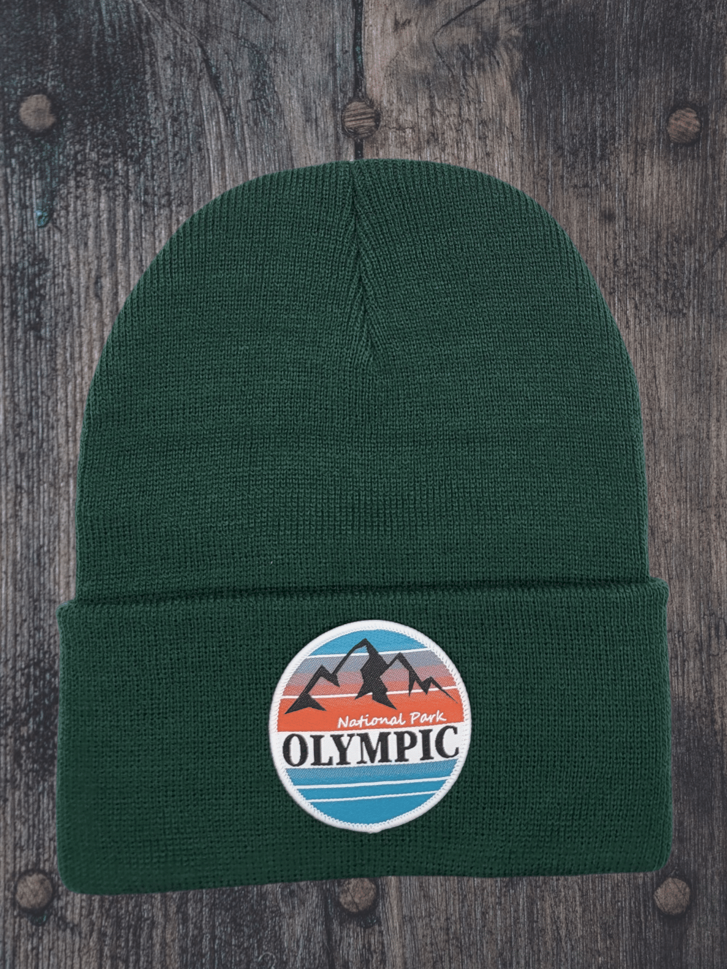 Olympic National Park Beanie - Forest Green image