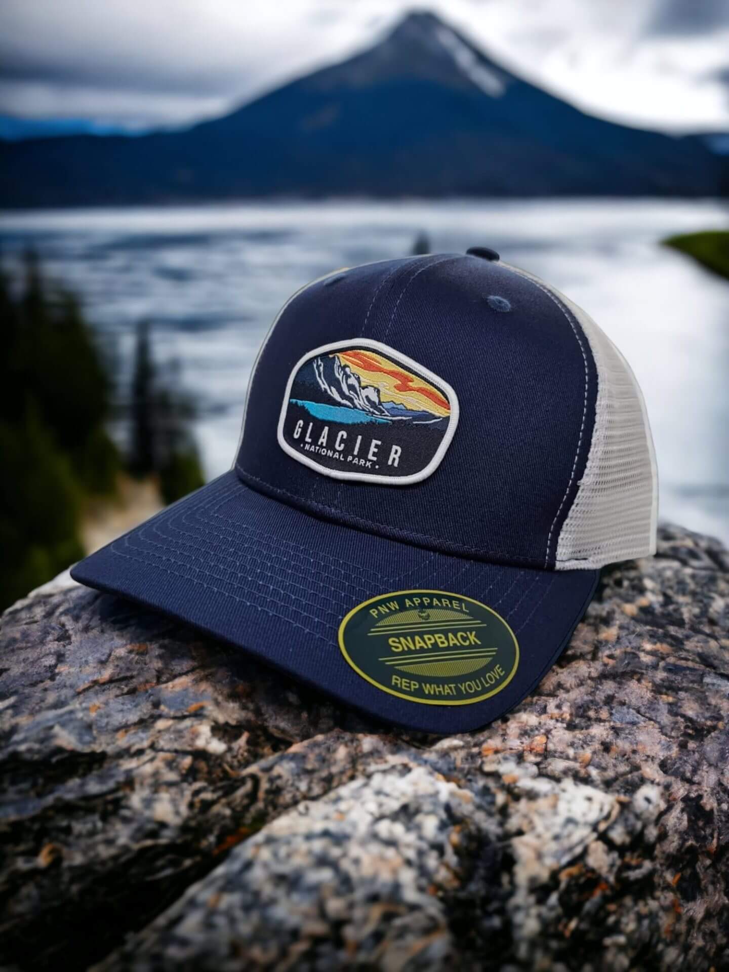 Glacier National Park Snapback Hat image 2