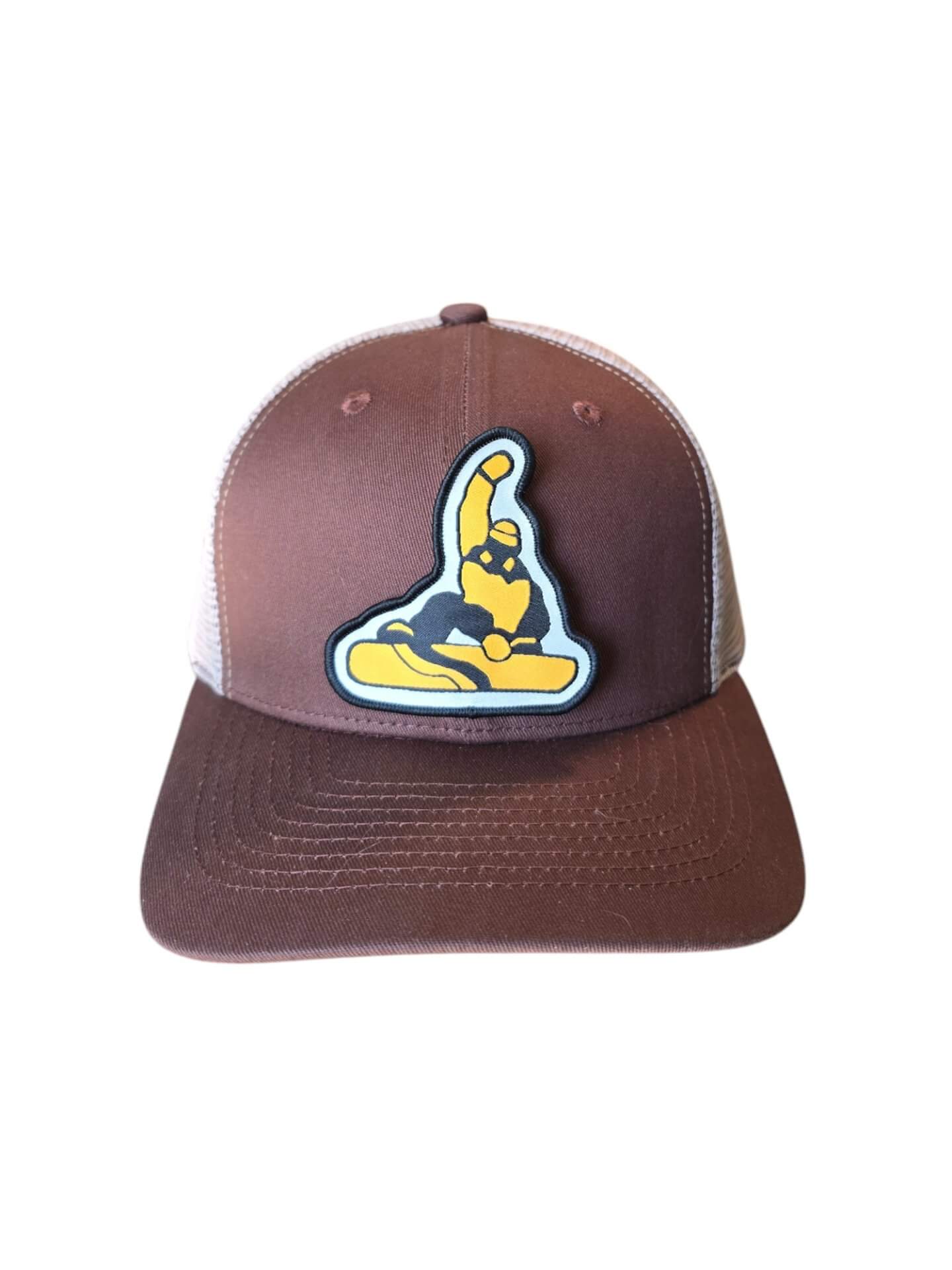 Snowboarder Trucker Hat with Patch image 0