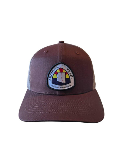 Arizona National Scenic Trail Trucker Hat - Brown on Khaki image