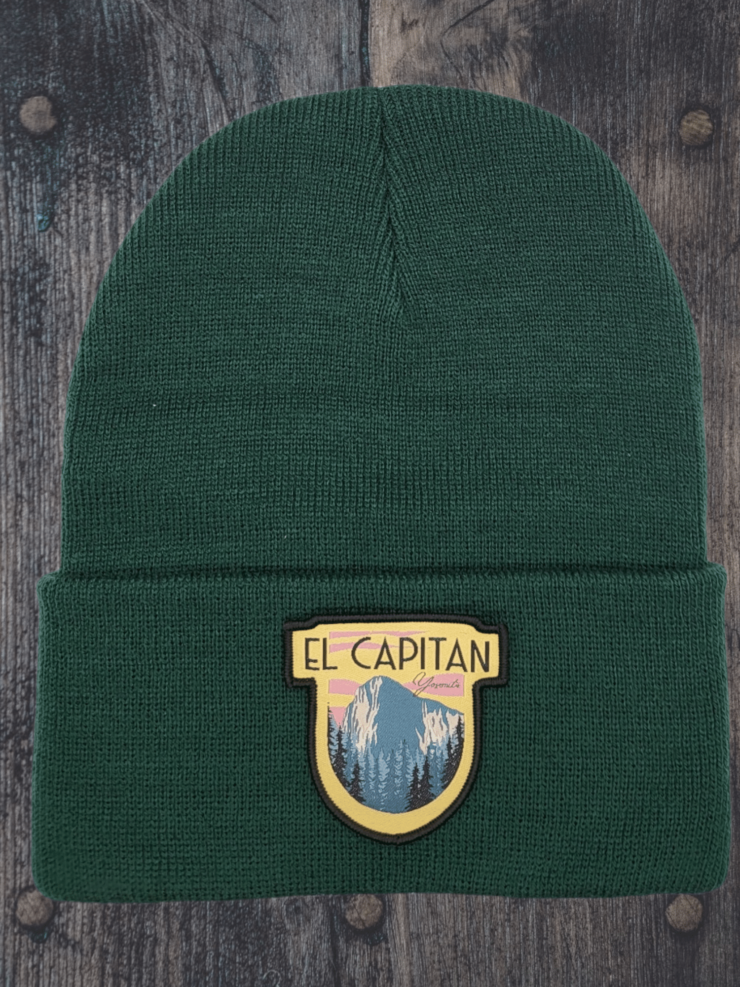 El Capitan Yosemite Beanie - Forest Green image