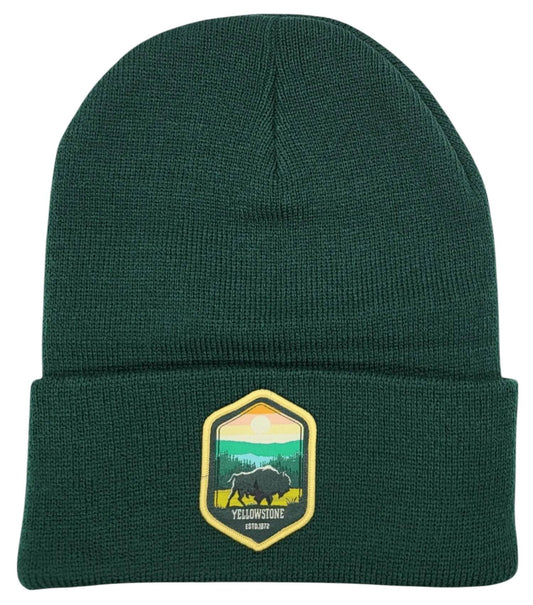 Yellowstone National Park Beanie - Warm Knitted Winter Hat for Outdoor Enthusiasts image 0