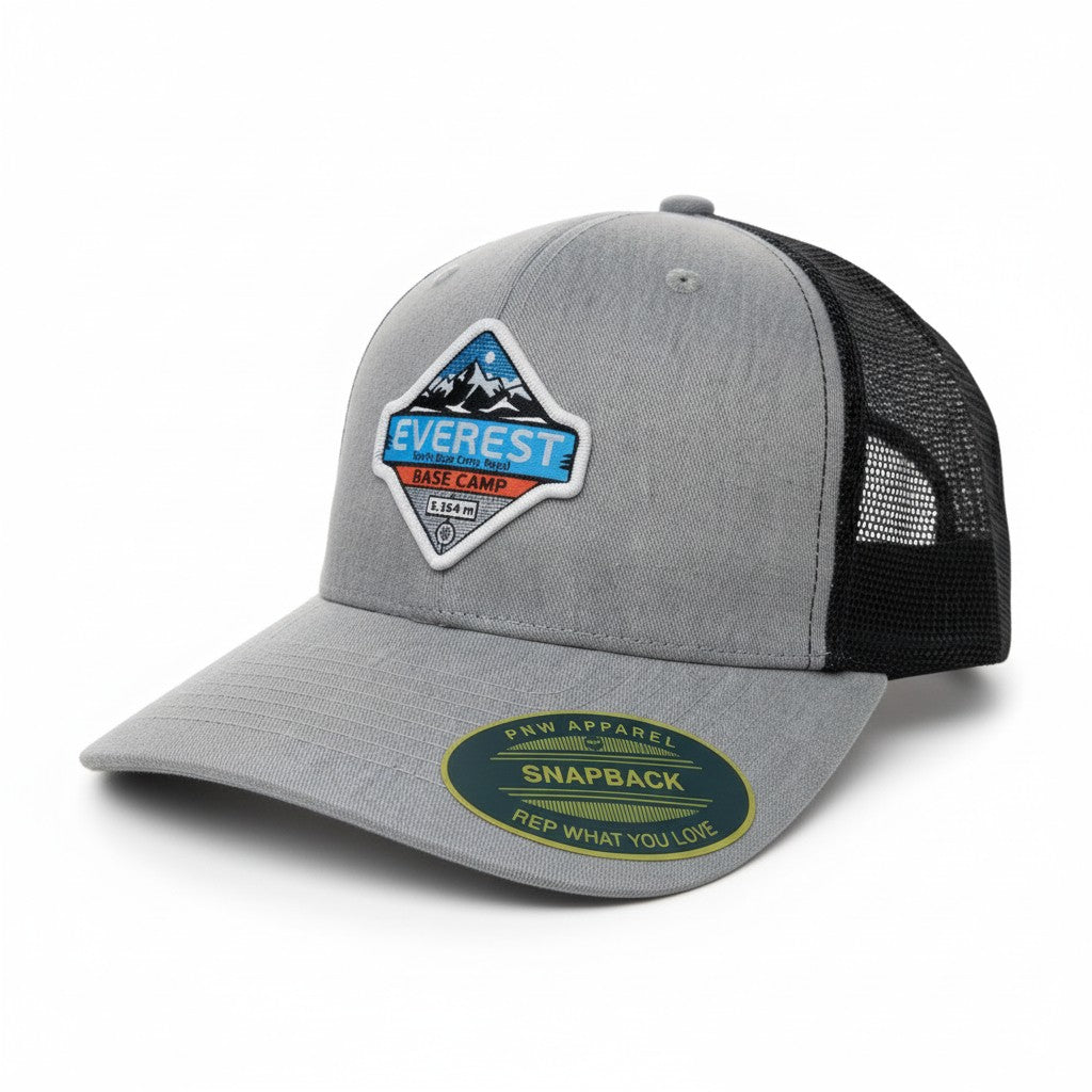 Everest Patch Trucker Hat | Men's Snapback Cap