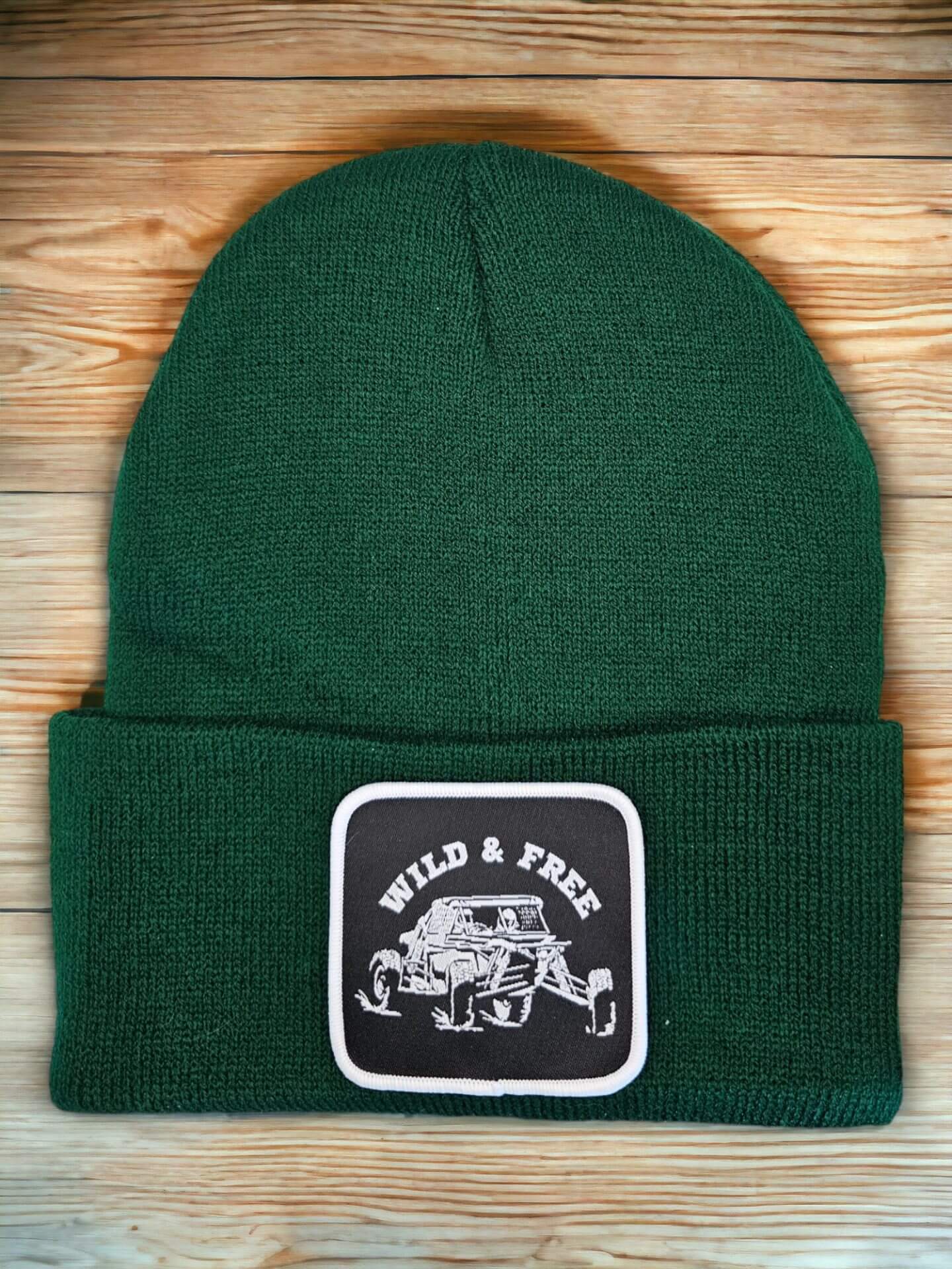 UTV Beanie with Wild and Free Patch image 2