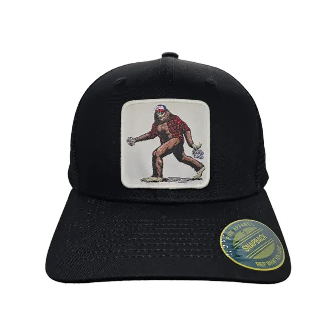 Sasquatch Bigfoot Trucker Hat - Mesh Snapback Cap for Men