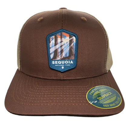 Sequoia National Park Snapback Hat Woven Patch Cap