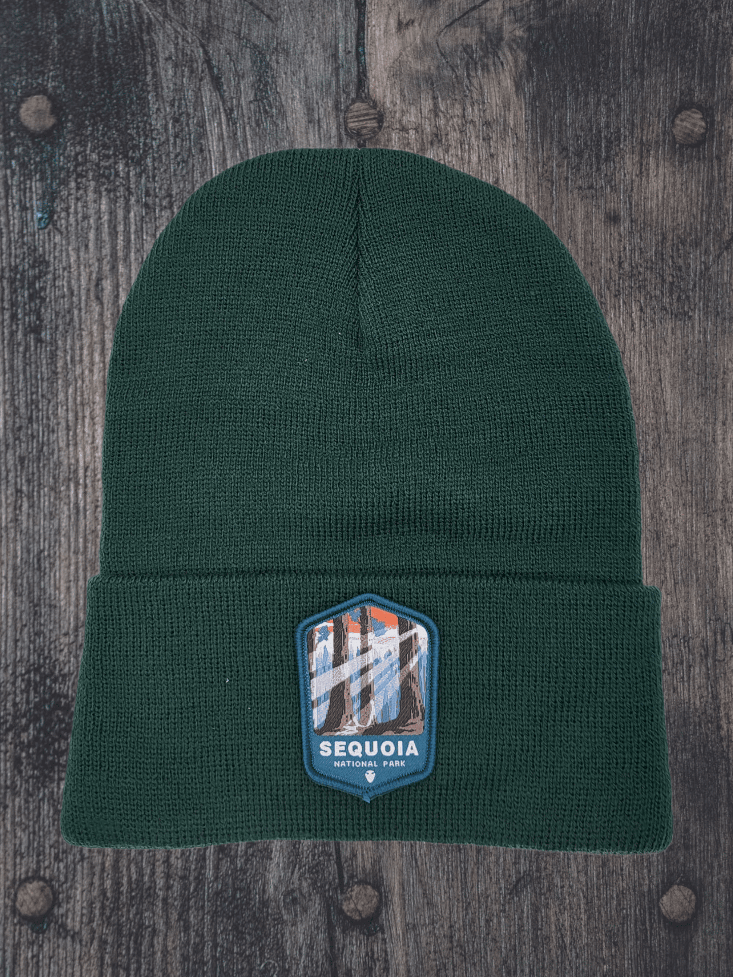 Sequoia Beanie – California Park Adventure Knit Hat - Forest Green image
