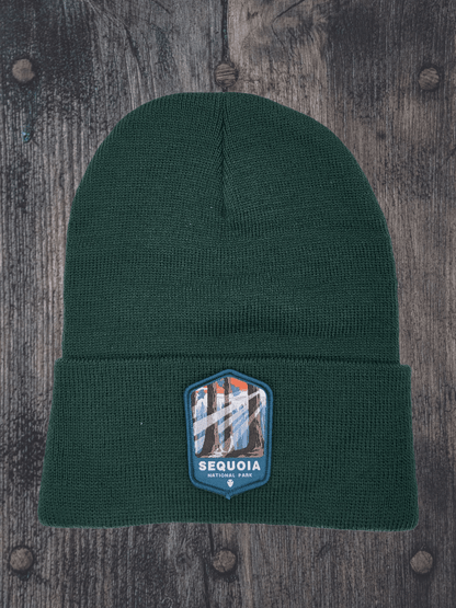 Sequoia Beanie – California Park Adventure Knit Hat - Forest Green image