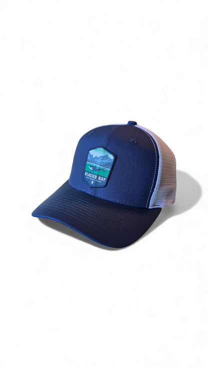 Alaska Glacier Bay National Park Trucker Snapback Hat - Premium Quality Alaska Glacier Bay Hat