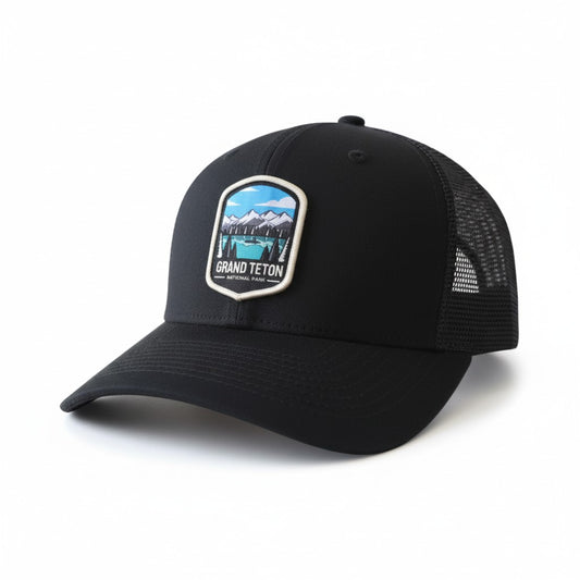 Grand Teton National Park Trucker Hat - Wyoming Mountain Cap