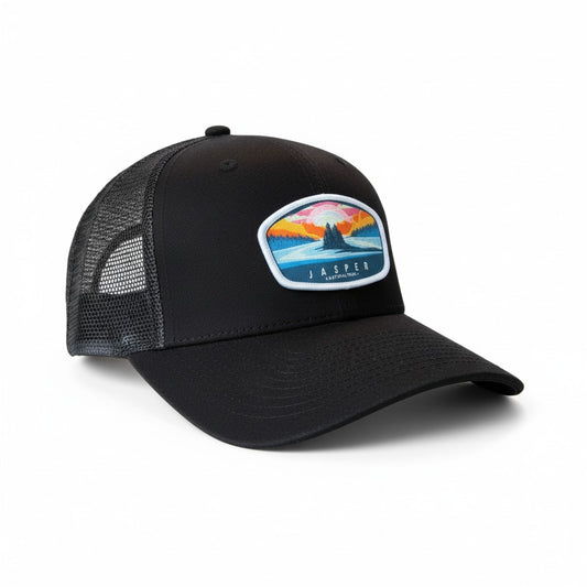 Jasper National Park Trucker Hat - Outdoor Hiking Patch Cap