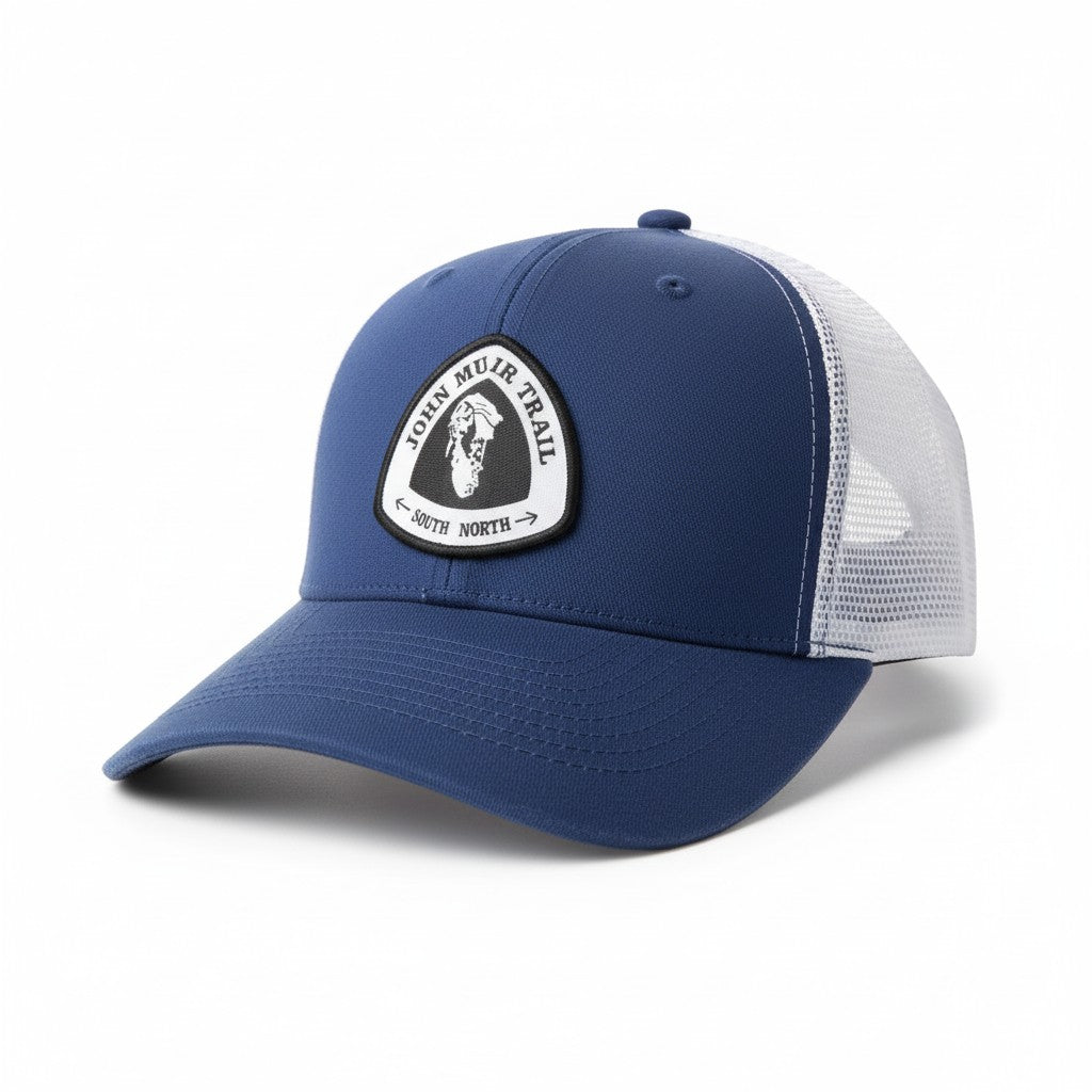 John Muir Trail JMT Trucker Hat | Hiking Baseball Cap Patch