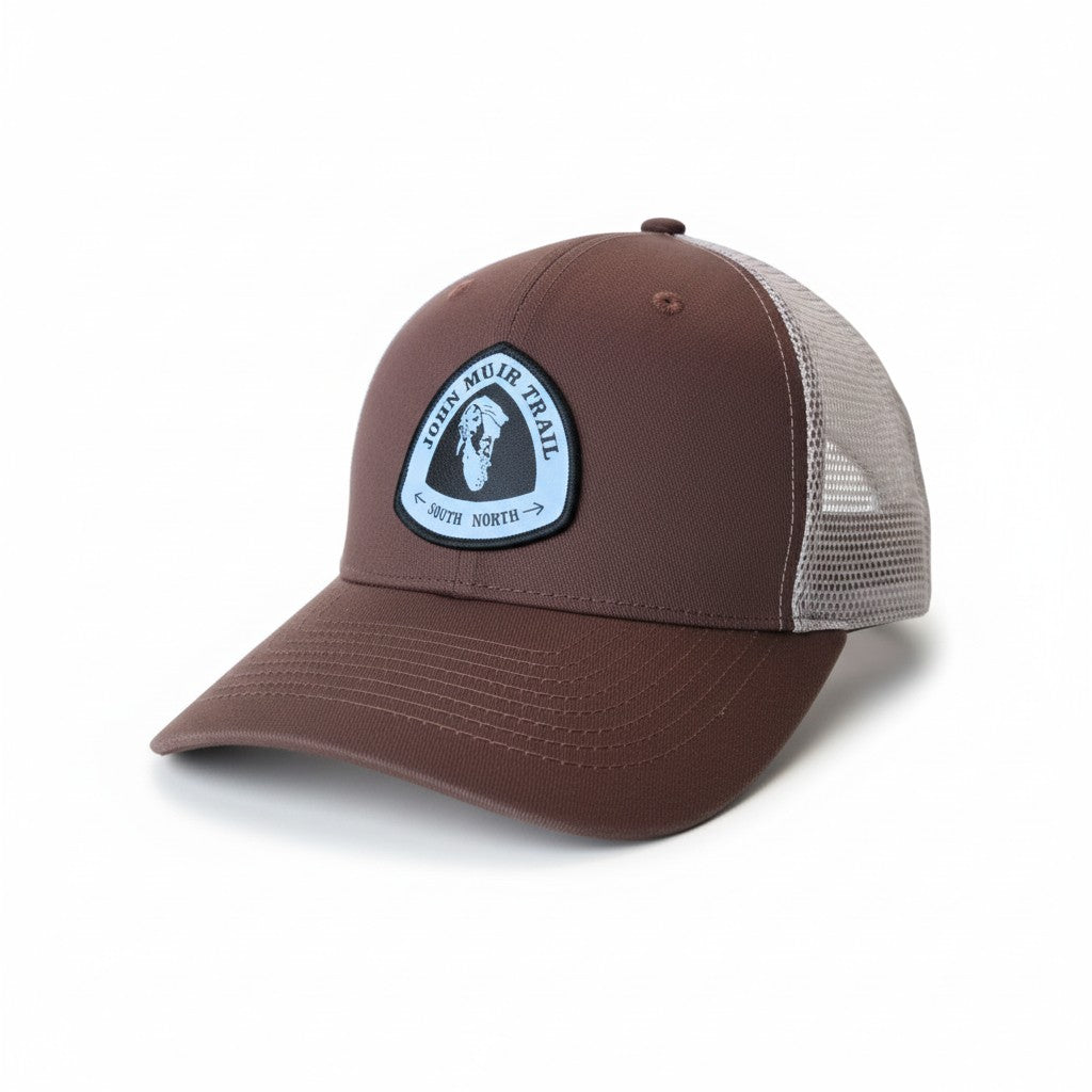 John Muir Trail JMT Trucker Hat | Hiking Baseball Cap Patch
