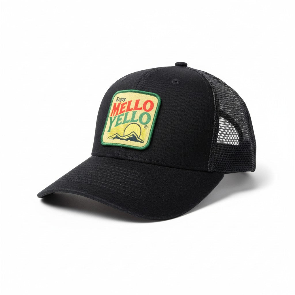 Vintage Mello Yello Trucker Hat Retro Soda Pop Patch Cap