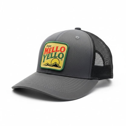 Vintage Mello Yello Trucker Hat Retro Soda Pop Patch Cap