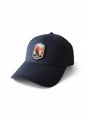 Moove Headwear navy blue cotton twill baseball cap with Arizona Grand Canyon patch and adjustable hook and loop closure.