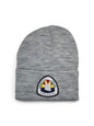 Moove Headwear grey acrylic rib-knit beanie with Arizona National Scenic Trail patch. One size fits all.