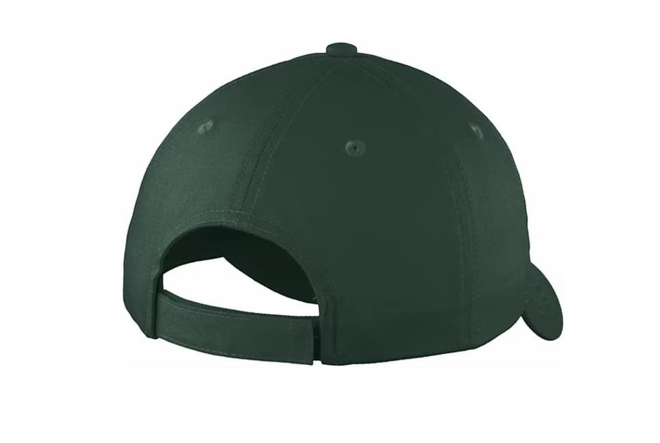 Moove Headwear Banff National Park embroidered baseball cap in dark green, featuring an adjustable strap for a comfortable fit.