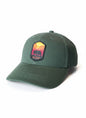 Moove Headwear dark green cotton baseball cap with adjustable dad hat fit and California Golden State bear patch.
