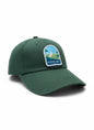 Moove Headwear dark green embroidered baseball cap with Everglades National Park patch featuring a white egret and palm trees.