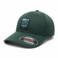 Moove Headwear dark green acrylic-cotton blend fitted hat with Glacier Bay National Park embroidered patch.