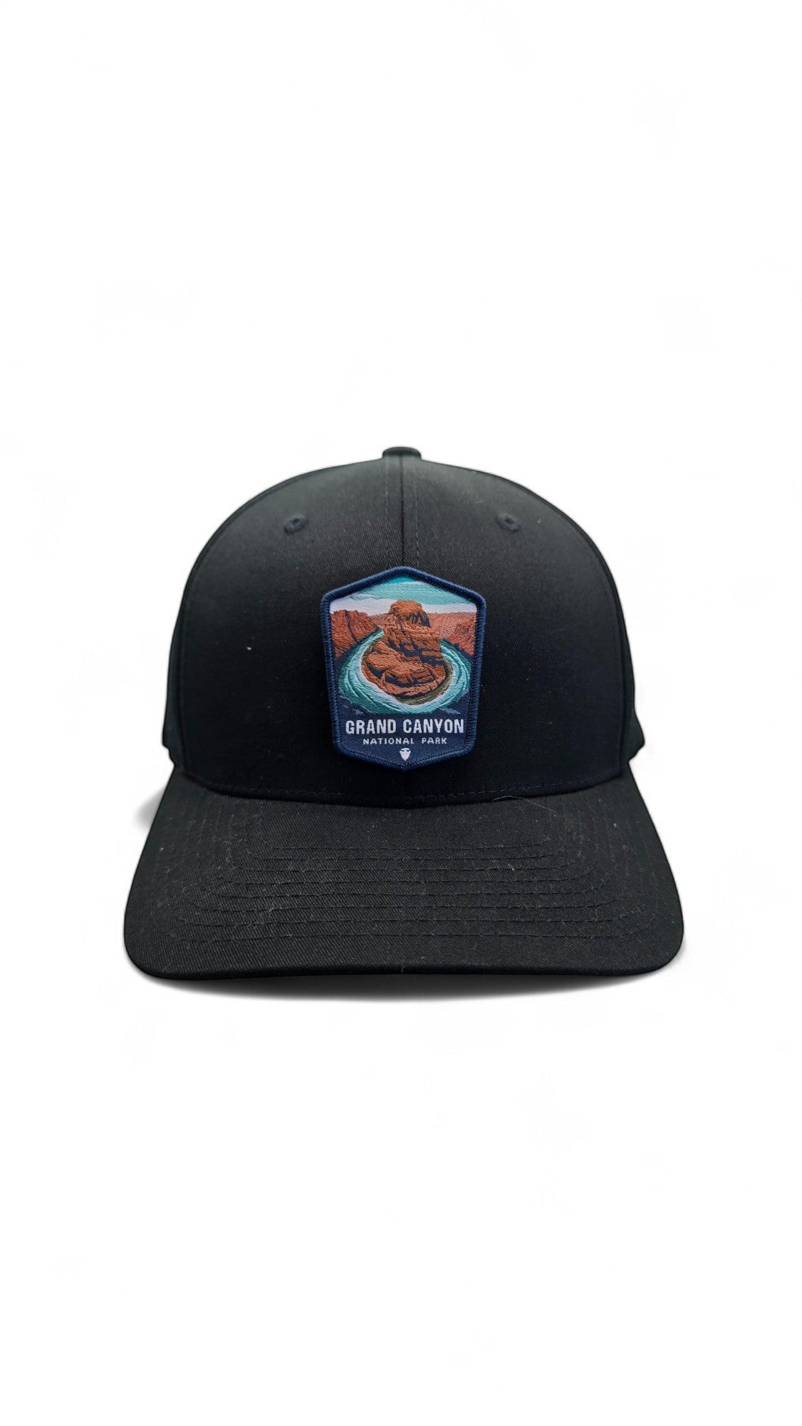 Moove Headwear black fitted baseball cap with Grand Canyon National Park woven patch